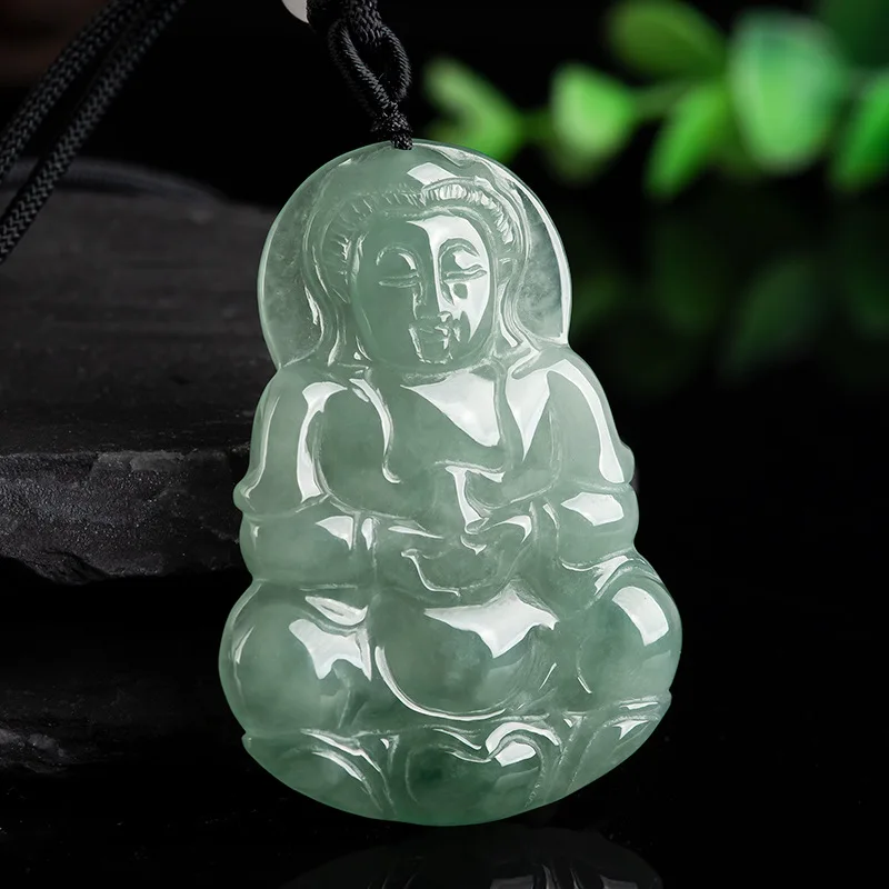 Natural Jade Guanyin Pendant Hand-Carved Necklace Exquisite Jewelry Fashion Accessories for Men and Women Luck Gifts Amulet
Natural Jade Guanyin Pendant Hand-Carved Necklace Exquisite Jewelry Fashion Accessories for Men and Women Luck Gifts Amulet