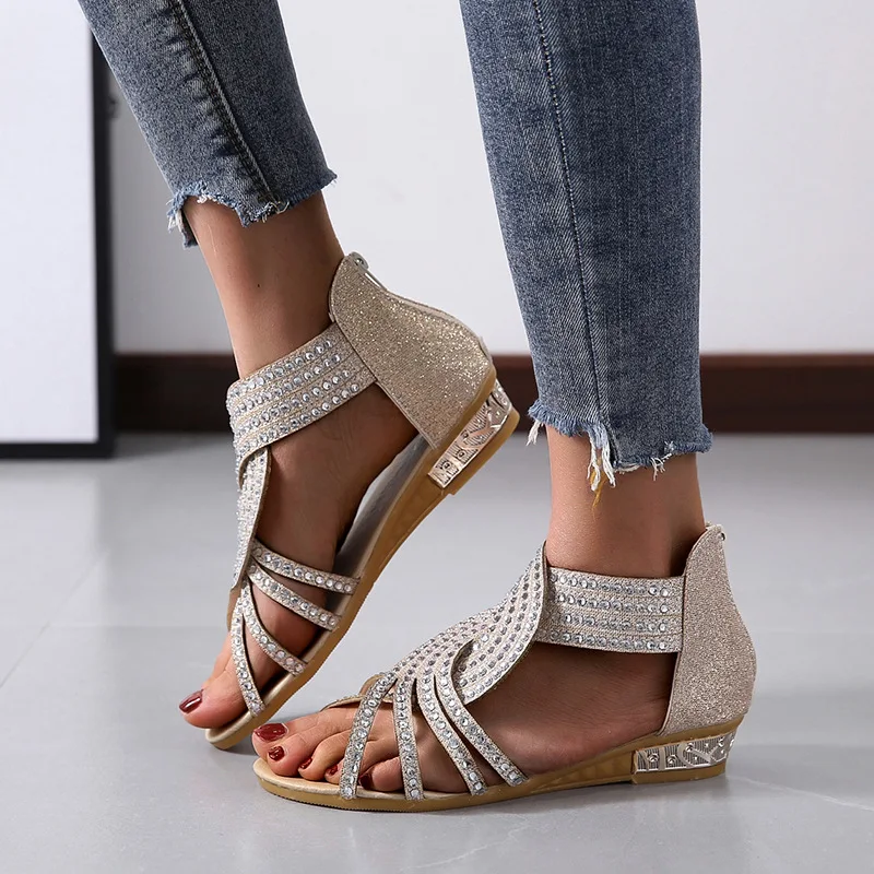 2021 New Fashion Rhinestone Sandals Sparkling Women's Non-slip Flat Sandals Canvas Shoes Canvas Shoes Womens Shoes Flats
2021 New Fashion Rhinestone Sandals Sparkling Women's Non-slip Flat Sandals Canvas Shoes Canvas Shoes Womens Shoes Flats