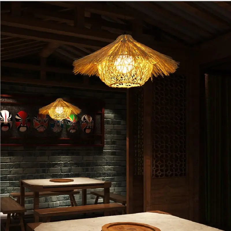 Chinese Handmade Rattan Led Chandelier Pendant Dining Room Vintage Livingroom Bedroom Aisle Decorative Wicker Hanging Lamps
Chinese Handmade Rattan Led Chandelier Pendant Dining Room Vintage Livingroom Bedroom Aisle Decorative Wicker Hanging Lamps