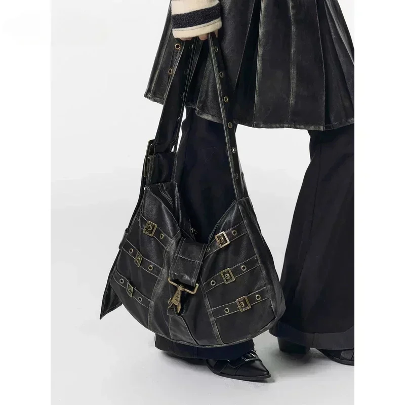 Y2k Emo Women Harajuku Gothic Black Gray Hobo Hand Bag Vintage Motor Aesthetic Grunge PU Purses Shoulder Crossbody Handbags Bags
Y2k Emo Women Harajuku Gothic Black Gray Hobo Hand Bag Vintage Motor Aesthetic Grunge PU Purses Shoulder Crossbody Handbags Bags