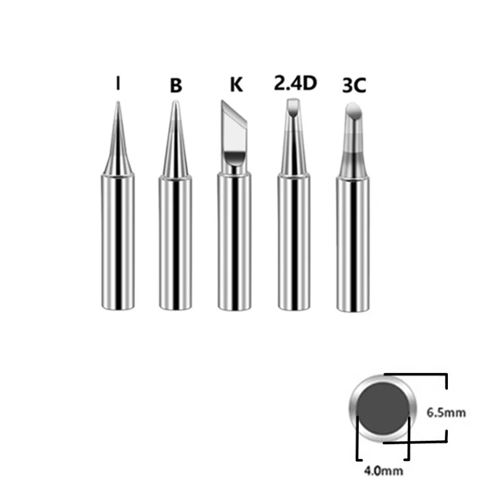 10Pcs Soldering Iron Tips Kit I+B+K+2.4D+3C Copper Soldering Tip 43mm Soldering Iron Pure Copper Welding Tool Parts
10Pcs Soldering Iron Tips Kit I+B+K+2.4D+3C Copper Soldering Tip 43mm Soldering Iron Pure Copper Welding Tool Parts