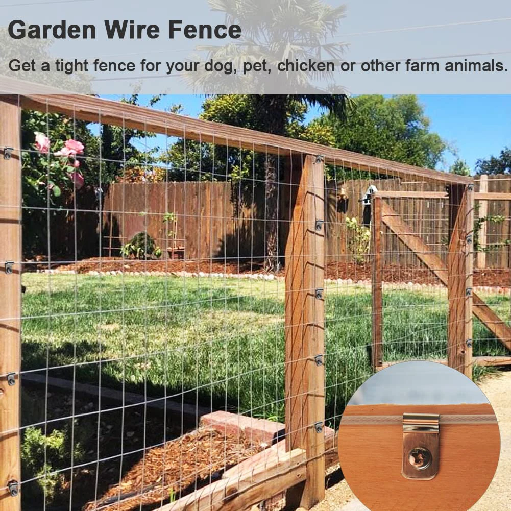 For Farm Ranch Fence Mount Fence Wire Clamps 200/400pcs Agricultural Clip Aluminum Durable Fencing Mounting Clips
For Farm Ranch Fence Mount Fence Wire Clamps 200/400pcs Agricultural Clip Aluminum Durable Fencing Mounting Clips