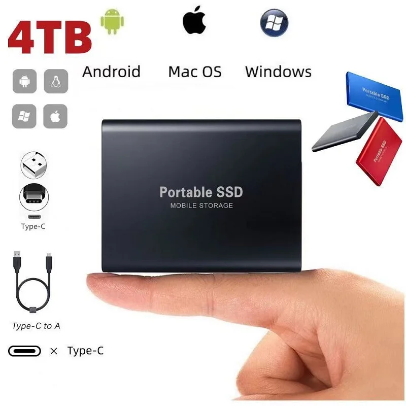 Оригинальный внешний твердотельный накопитель USB 3,1, внешний SSD Typc-C, портативный жесткий диск mini SSD
Оригинальный внешний твердотельный накопитель USB 3,1, внешний SSD Typc-C, портативный жесткий диск mini SSD