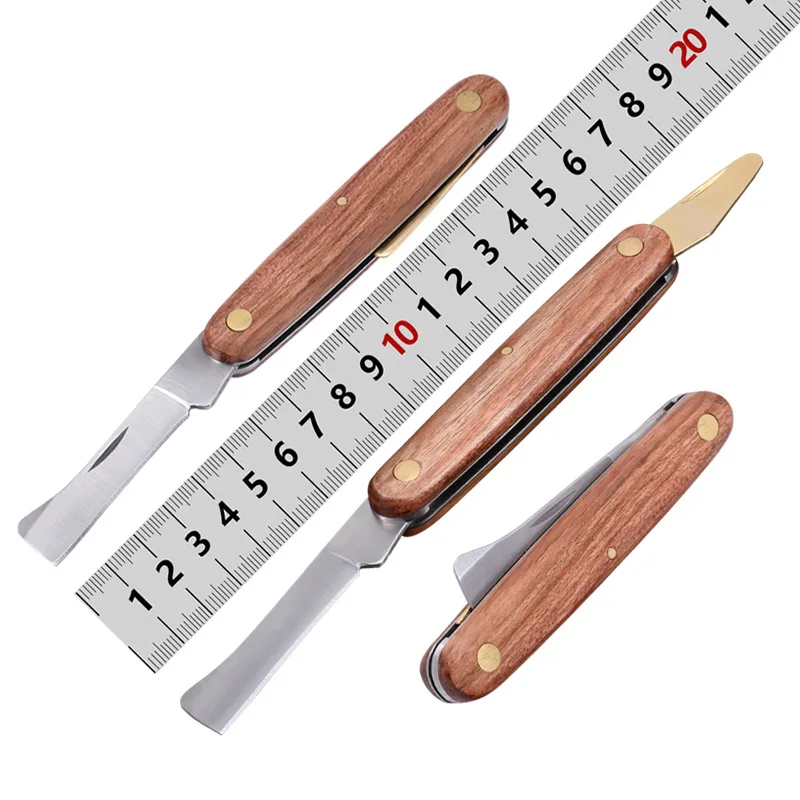 Gardening tools fruit and vegetable grafting device pear wood handle double bud grafting knife tree grafting
Gardening tools fruit and vegetable grafting device pear wood handle double bud grafting knife tree grafting