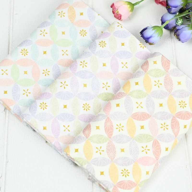Half Yard 100% Cotton Fabric Soft Breeze Geometric Print Handmade DIY Patchwork Bag Garment Cloth CR-1660
Half Yard 100% Cotton Fabric Soft Breeze Geometric Print Handmade DIY Patchwork Bag Garment Cloth CR-1660