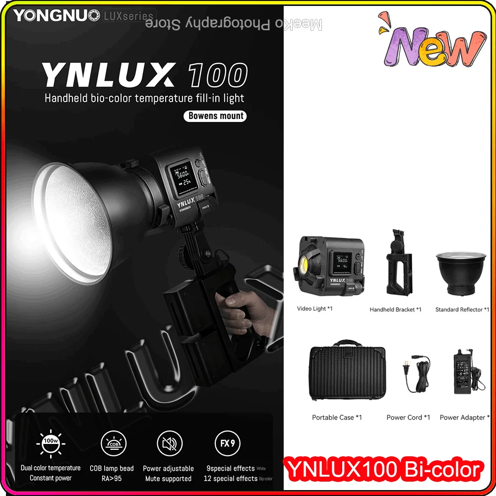 Двухцветный СВЕТОДИОДНЫЙ светильник YONGNUO YNLUX100 3200-6500k для видеосъемки, портативный ручной светильник для съемки на улице, фотосъемки, живой с...
Двухцветный СВЕТОДИОДНЫЙ светильник YONGNUO YNLUX100 3200-6500k для видеосъемки, портативный ручной светильник для съемки на улице, фотосъемки, живой с...