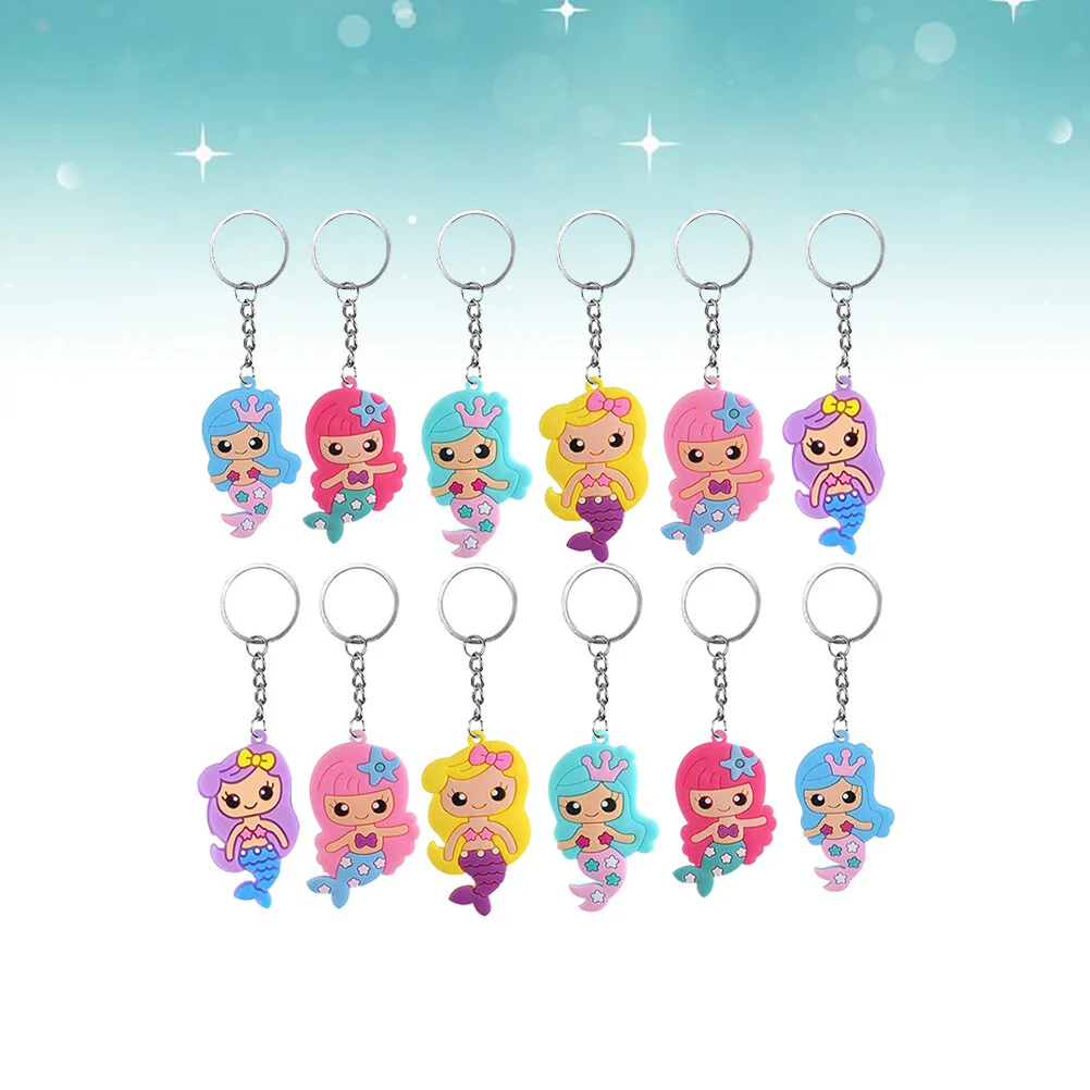 24pcs Mermaid Key Chains Key Rings Silicone DIY Accessories for Handbags Boys Girls Small Gifts Cartoon Keychain Car Key Holder 
24pcs Mermaid Key Chains Key Rings Silicone DIY Accessories for Handbags Boys Girls Small Gifts Cartoon Keychain Car Key Holder