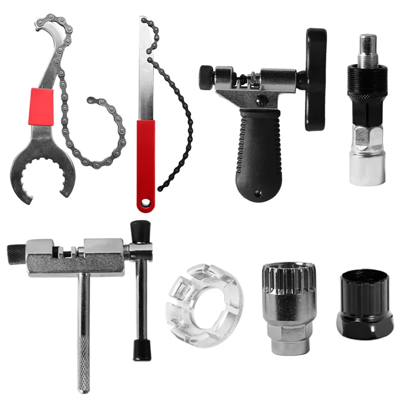 

Инструмент для ремонта велосипедов, цепь, задний крюк, цельный центральный маховик, фиксирующий ключ, три в одном
