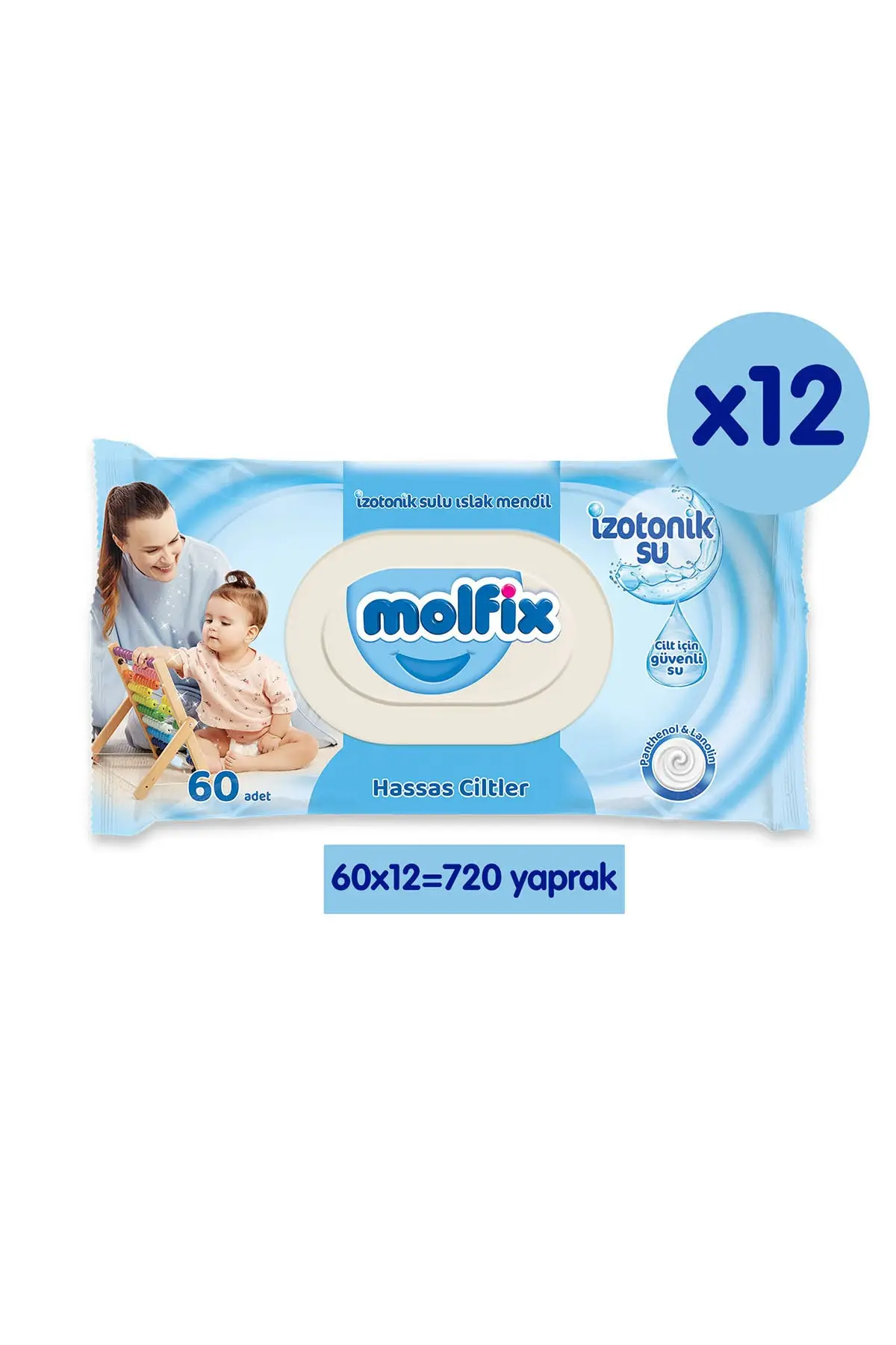 

Isotonic Wet Wipes Sensitive Skin 720 Pcs.