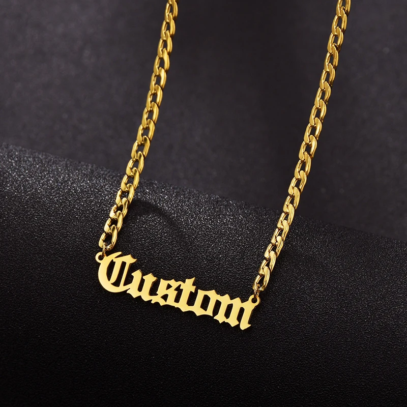 Personalized Custom Name Necklace Pendant Gold Color 4mm NK Chain Customized Nameplate Necklaces for Women Men Handmade Gifts
Personalized Custom Name Necklace Pendant Gold Color 4mm NK Chain Customized Nameplate Necklaces for Women Men Handmade Gifts