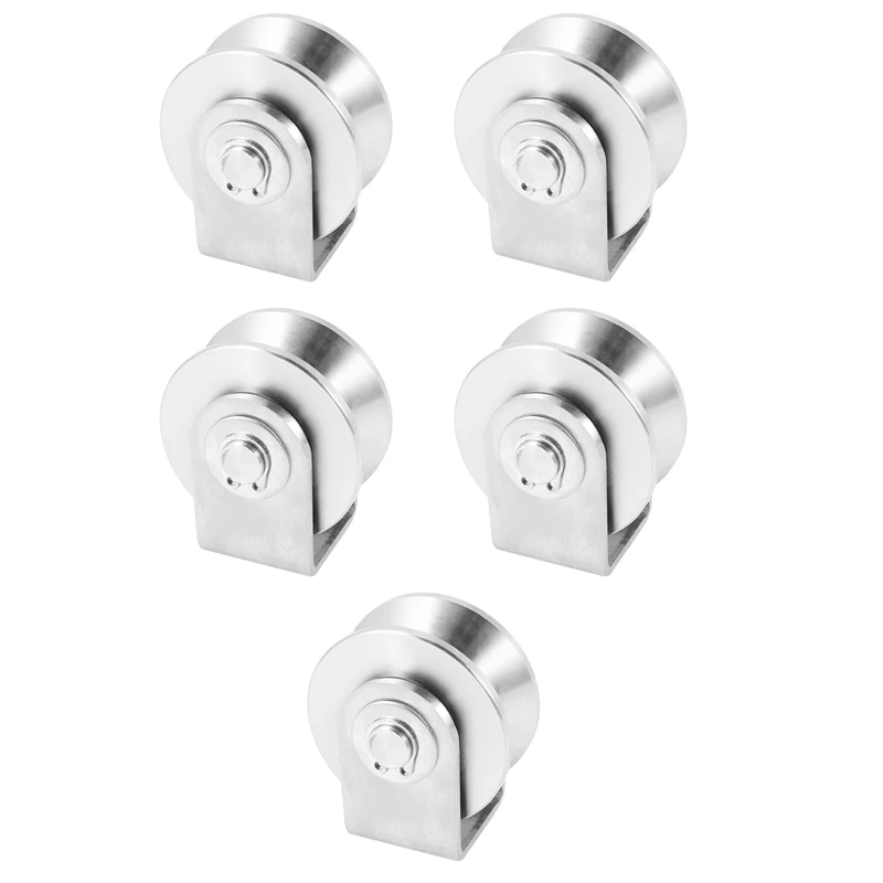HOT SALE 5Pcs 2 Inch V Type Pulley Roller 304 Stainless Steel Sliding Gate Roller Wheel Bearing For Material Handling And Moving
HOT SALE 5Pcs 2 Inch V Type Pulley Roller 304 Stainless Steel Sliding Gate Roller Wheel Bearing For Material Handling And Moving
