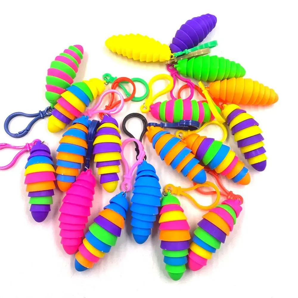 Party Favor Keychain Snail Caterpillar Key Chain Mini Finger Slug pendant Relieve Stress Keyring Squeeze Sensory Toys
Party Favor Keychain Snail Caterpillar Key Chain Mini Finger Slug pendant Relieve Stress Keyring Squeeze Sensory Toys