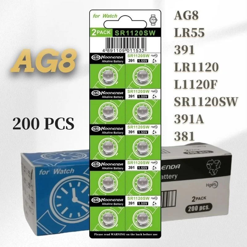 Упаковка со скидкой AG8 200 шт. 1,55 в аккумулятор таблеточного типа LR1120 AG8 1,55 в для маленького электронного подарка Bluetooth электронный ключ
Упаковка со скидкой AG8 200 шт. 1,55 в аккумулятор таблеточного типа LR1120 AG8 1,55 в для маленького электронного подарка Bluetooth электронный ключ