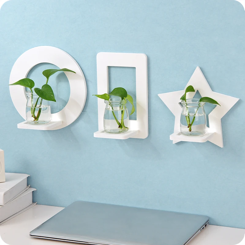 Creative Wall Decorative Shelf Household Wall Water Culture Vase Flower Stand Wall Potted Storage Rack not Include Bottle
Creative Wall Decorative Shelf Household Wall Water Culture Vase Flower Stand Wall Potted Storage Rack not Include Bottle