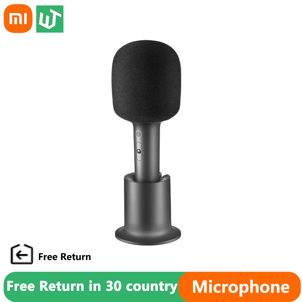 

New Xiaomi MIJIA K Song Microphone Karaoke Bluetooth 5.1 Connected 5W Stereo Sound DSP Chip Noise Cancellation 2500mAh Battery