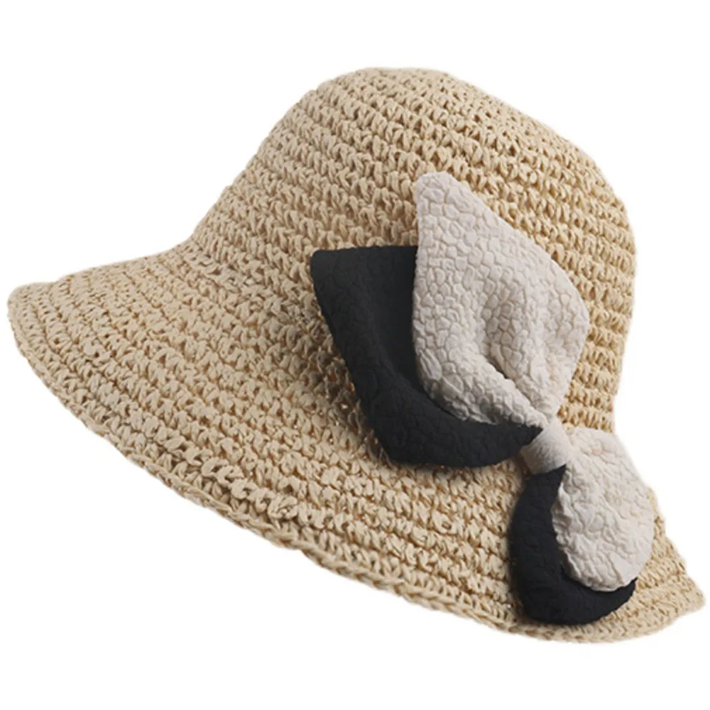 NEW BOW WOMEN Summer Hats Sun Beach Panama Straw hat Wide Wave Brim Folded Outdoor CAPS Leisure Holiday Raffia Cap visors hat
NEW BOW WOMEN Summer Hats Sun Beach Panama Straw hat Wide Wave Brim Folded Outdoor CAPS Leisure Holiday Raffia Cap visors hat