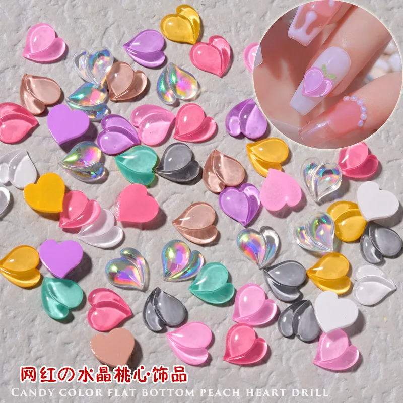 10Pcs/bag Nail art jewelry Lovely peach heart shape Nail Art Decorations Accessories Nai DIY Decorations For Nail Tips Beauty
10Pcs/bag Nail art jewelry Lovely peach heart shape Nail Art Decorations Accessories Nai DIY Decorations For Nail Tips Beauty