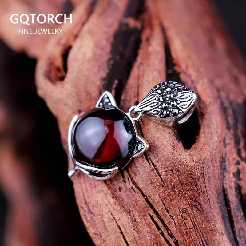 Genuine Sterling Silver 925 Red Garnet Fox Pendant For Women Natural Gemstone Vintage Pendant Necklace Colgantes Mujer Moda
Genuine Sterling Silver 925 Red Garnet Fox Pendant For Women Natural Gemstone Vintage Pendant Necklace Colgantes Mujer Moda