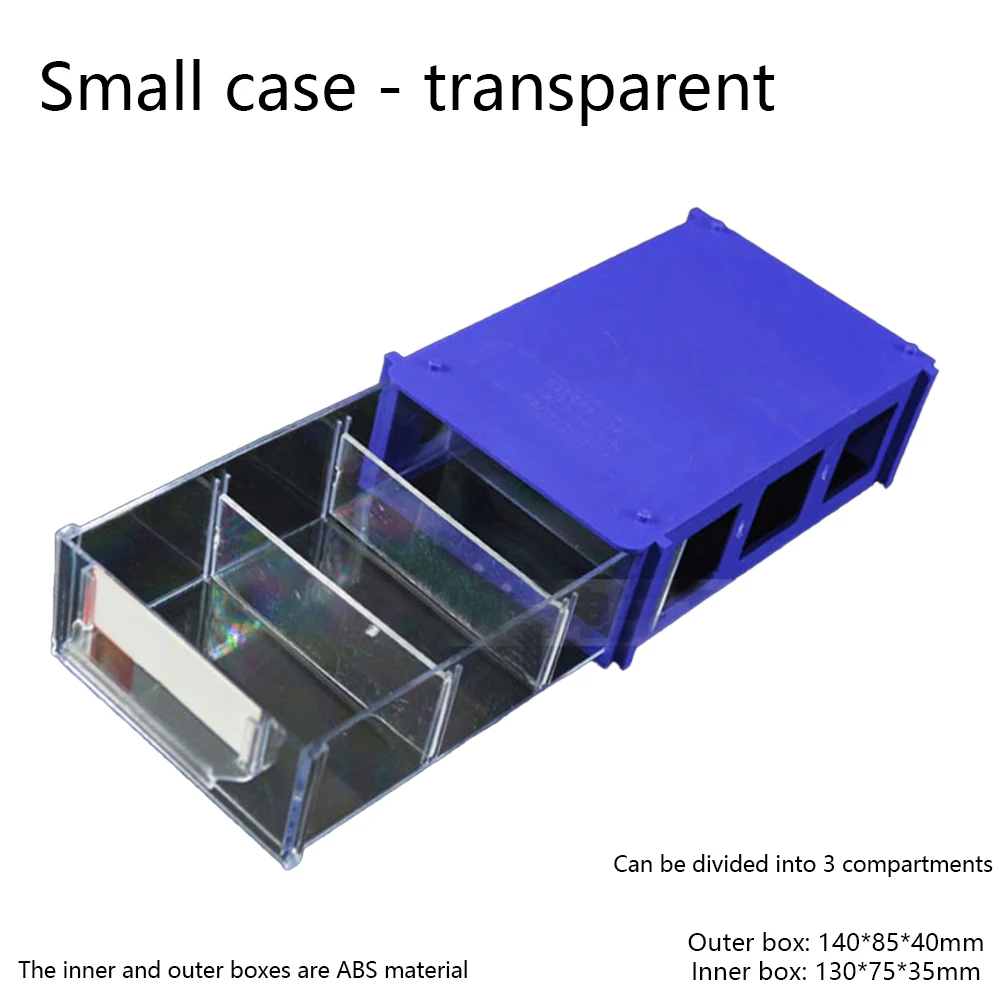 Drawer Parts Box Blue/transparent Stackable Storage Box For Storing Hardware Crafts Sewing Supplies Hand Tool 
Drawer Parts Box Blue/transparent Stackable Storage Box For Storing Hardware Crafts Sewing Supplies Hand Tool