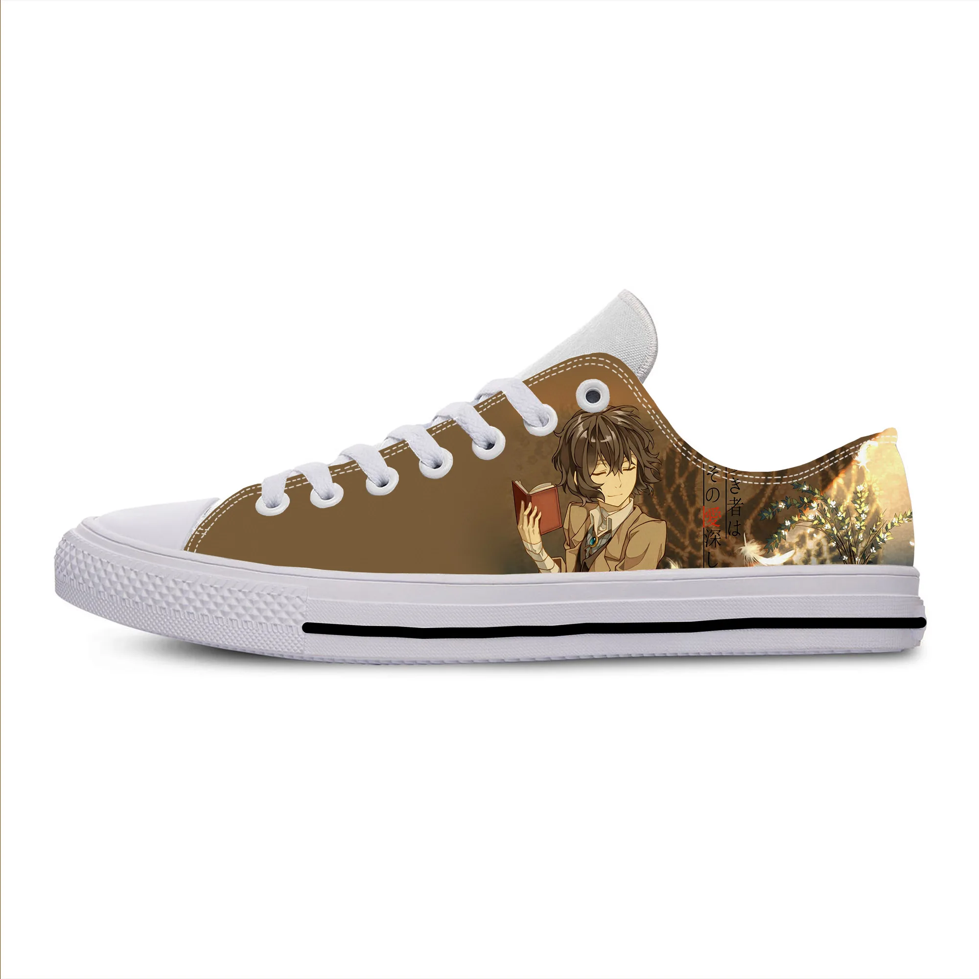 Hot Japanese Anime Manga Bungo Stray Dogs Dazai Osamu Low Top Breathable Casual Shoes Lightweight Board Shoes Men Women Sneakers
Hot Japanese Anime Manga Bungo Stray Dogs Dazai Osamu Low Top Breathable Casual Shoes Lightweight Board Shoes Men Women Sneakers