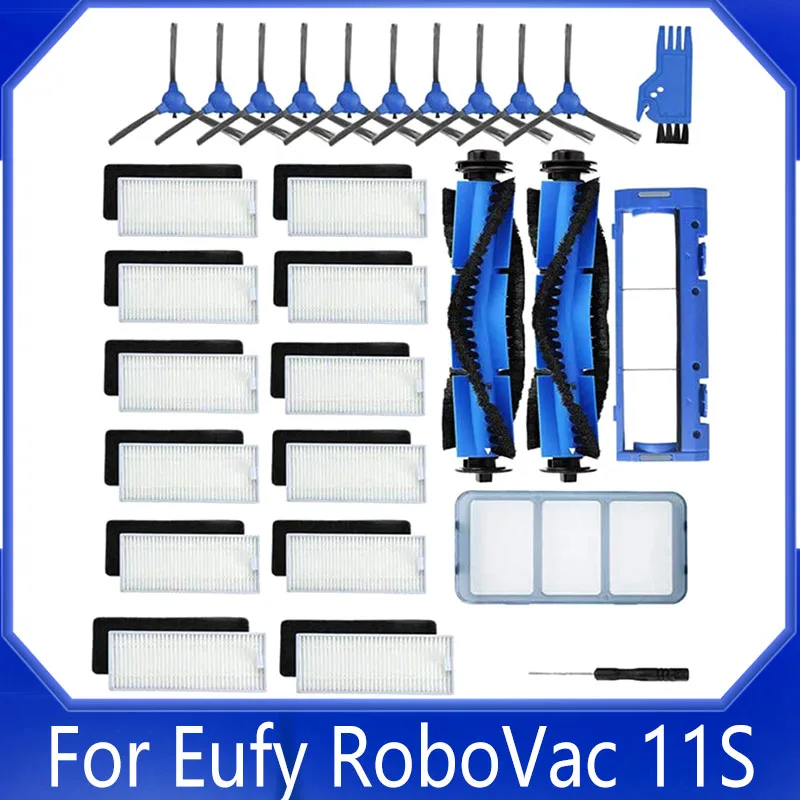 

28 PCS Replacement Parts Accessories Kit For Eufy RoboVac 11S 12 30C 15T 15C 35C Robotic Vacuum Cleaner 12 Filters