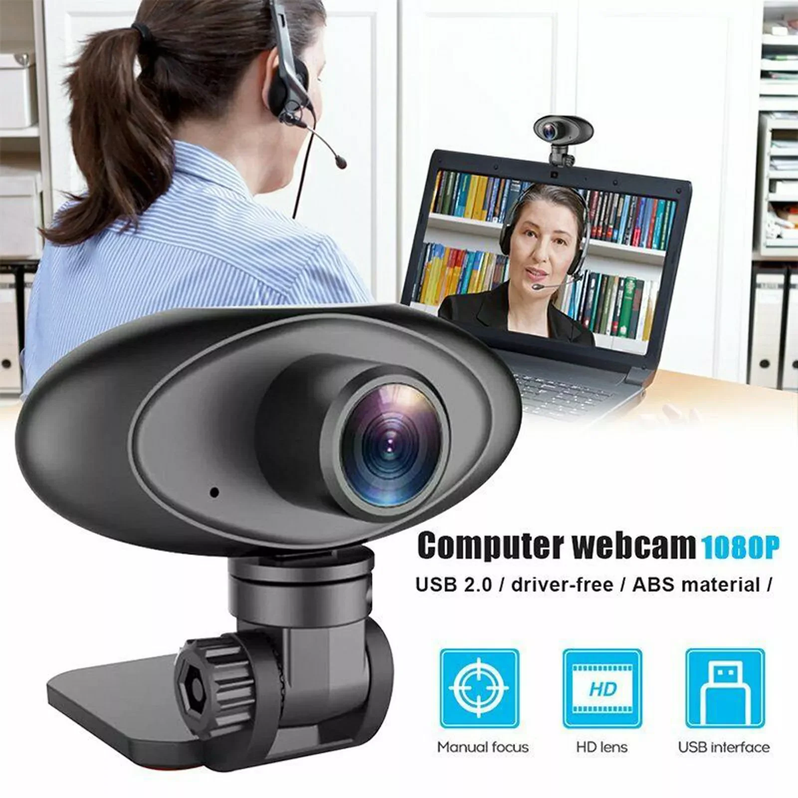 Full HD Webcam 720P/1080P USB Webcam with Microphone Manual Focus 90 Degrees wide Angle Web Camera For Laptop Desktop PC 3
Full HD Webcam 720P/1080P USB Webcam with Microphone Manual Focus 90 Degrees wide Angle Web Camera For Laptop Desktop PC 3