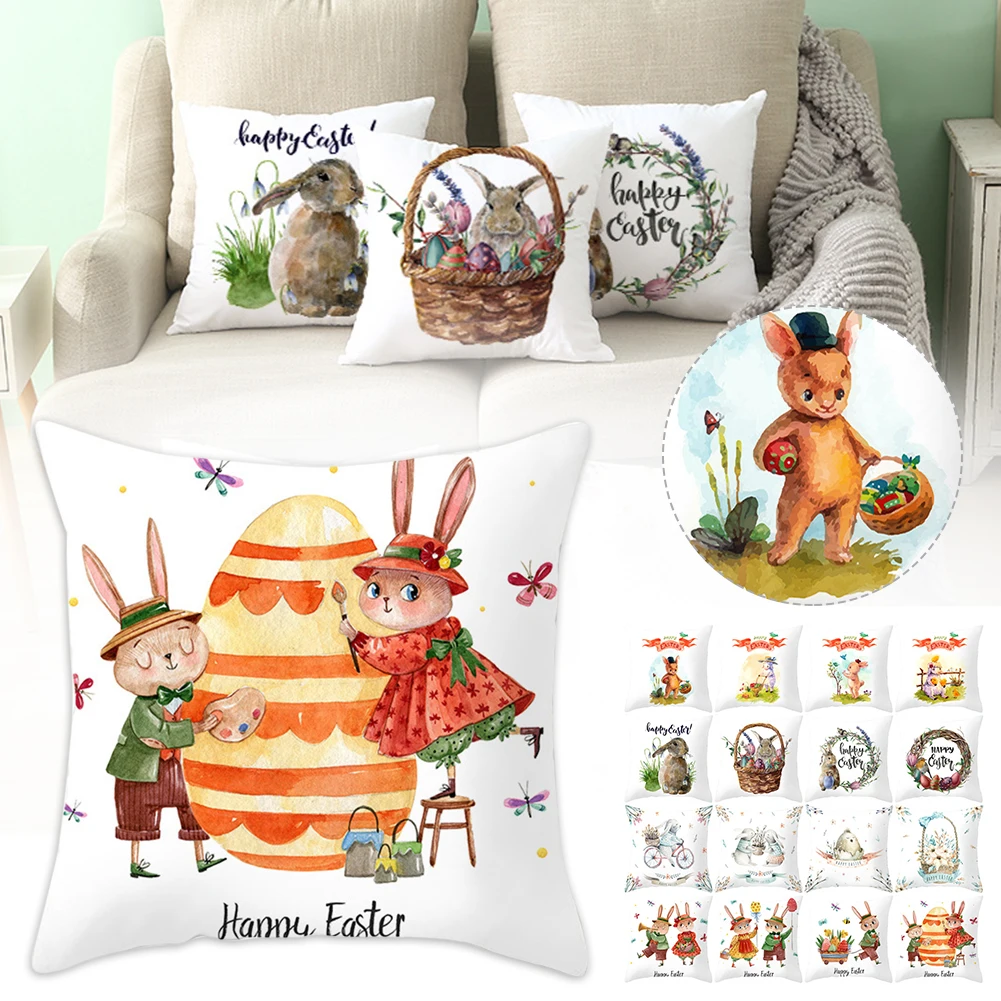 45*45cm Happy Easter Decorations for Home Easter Rabbit Eggs Pillowcase Bunny Easter Party Decoration Supplies Easter Party Gift
45*45cm Happy Easter Decorations for Home Easter Rabbit Eggs Pillowcase Bunny Easter Party Decoration Supplies Easter Party Gift