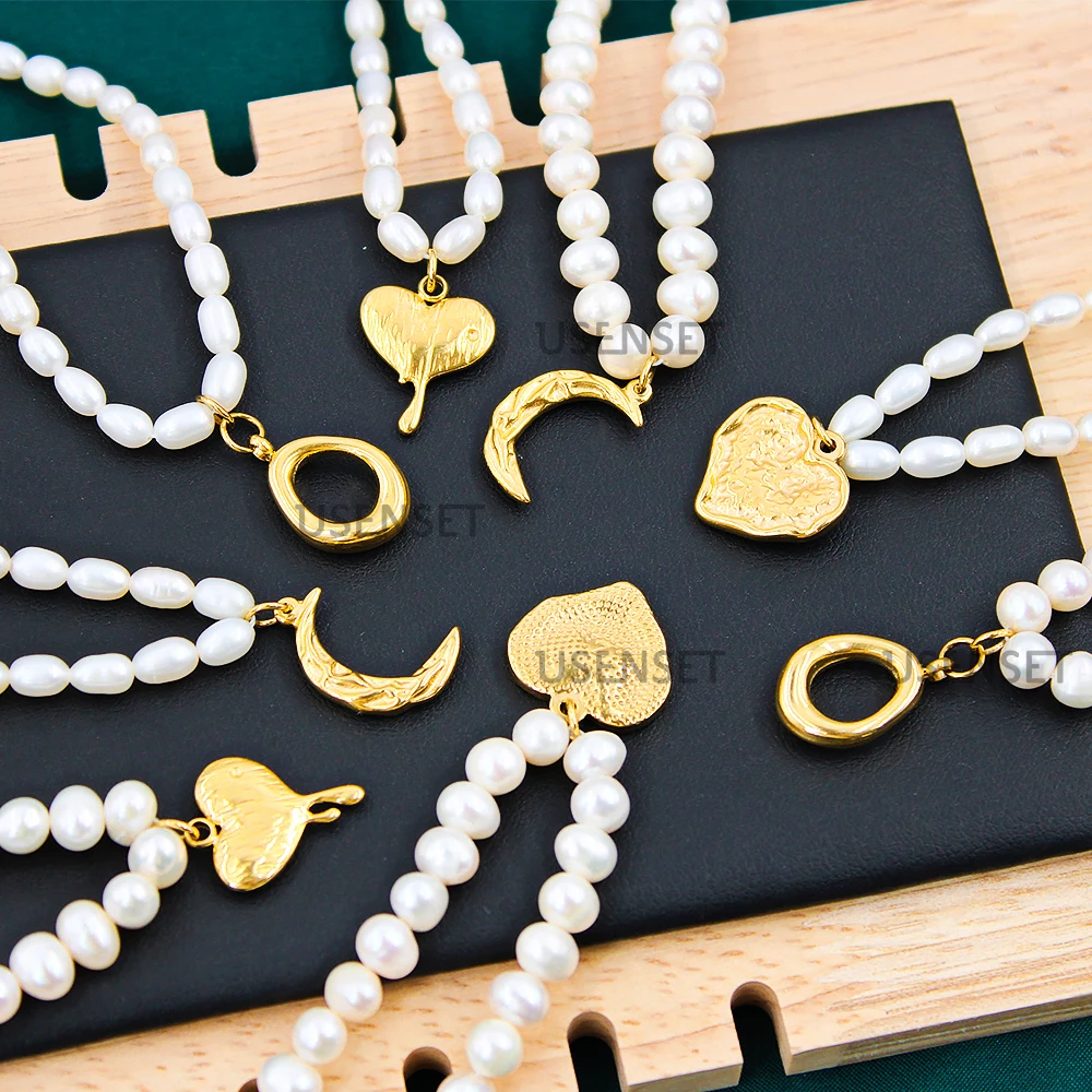 Женское Ожерелье из натурального пресноводного жемчуга, подвеска из нержавеющей стали 100%, Геометрическая подвеска в форме сердца и Луны, юв...
Женское Ожерелье из натурального пресноводного жемчуга, подвеска из нержавеющей стали 100%, Геометрическая подвеска в форме сердца и Луны, юв...