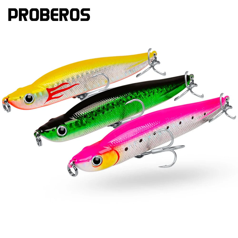 PROBEROS 6pcs Hard Fishing Lures Sinking Pencil Bait 9.5cm 17g Long Casting Bass Artificial Hard Baits Wobbler Isca Pesca Tackle
PROBEROS 6pcs Hard Fishing Lures Sinking Pencil Bait 9.5cm 17g Long Casting Bass Artificial Hard Baits Wobbler Isca Pesca Tackle