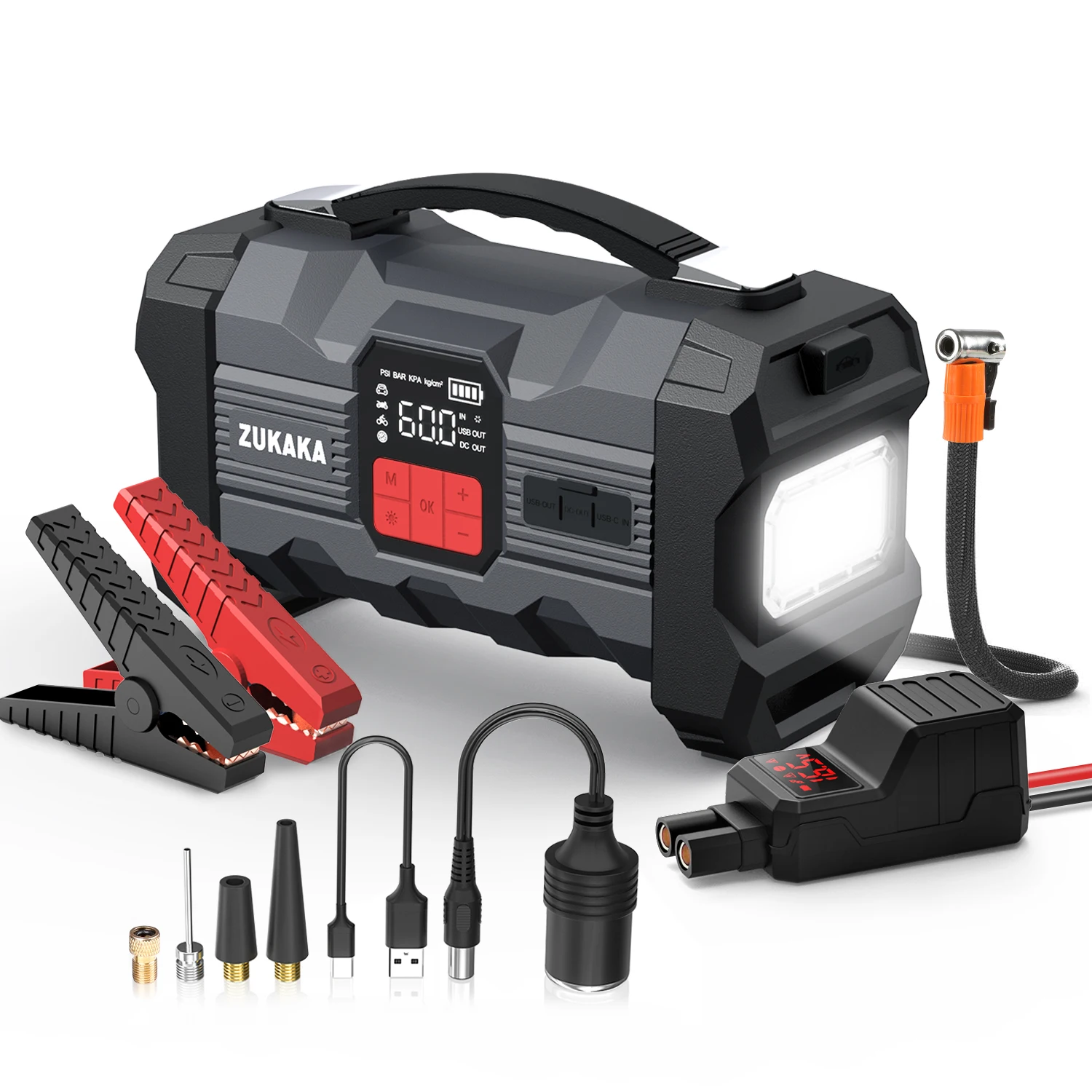 new portable multi-function best 12V car battery jump starter with air compressor pump tyre inflator power bank station pack kit
new portable multi-function best 12V car battery jump starter with air compressor pump tyre inflator power bank station pack kit