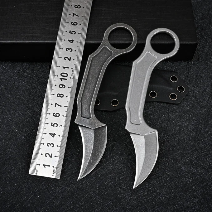 Hunting D2 Fixed Straight Knife Tactical Kydex Sheath Outdoor Pocket Small Knife Fishing Hiking Camp EDC Tool Knife
Hunting D2 Fixed Straight Knife Tactical Kydex Sheath Outdoor Pocket Small Knife Fishing Hiking Camp EDC Tool Knife