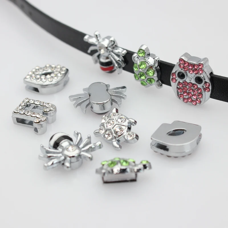 10PC/lot Hole 8MM Owl Turtle Music Note Slide Charm DIY charms Fit For 8mm Wristband Bracelet Straps Necklace Jewelrys Making
10PC/lot Hole 8MM Owl Turtle Music Note Slide Charm DIY charms Fit For 8mm Wristband Bracelet Straps Necklace Jewelrys Making