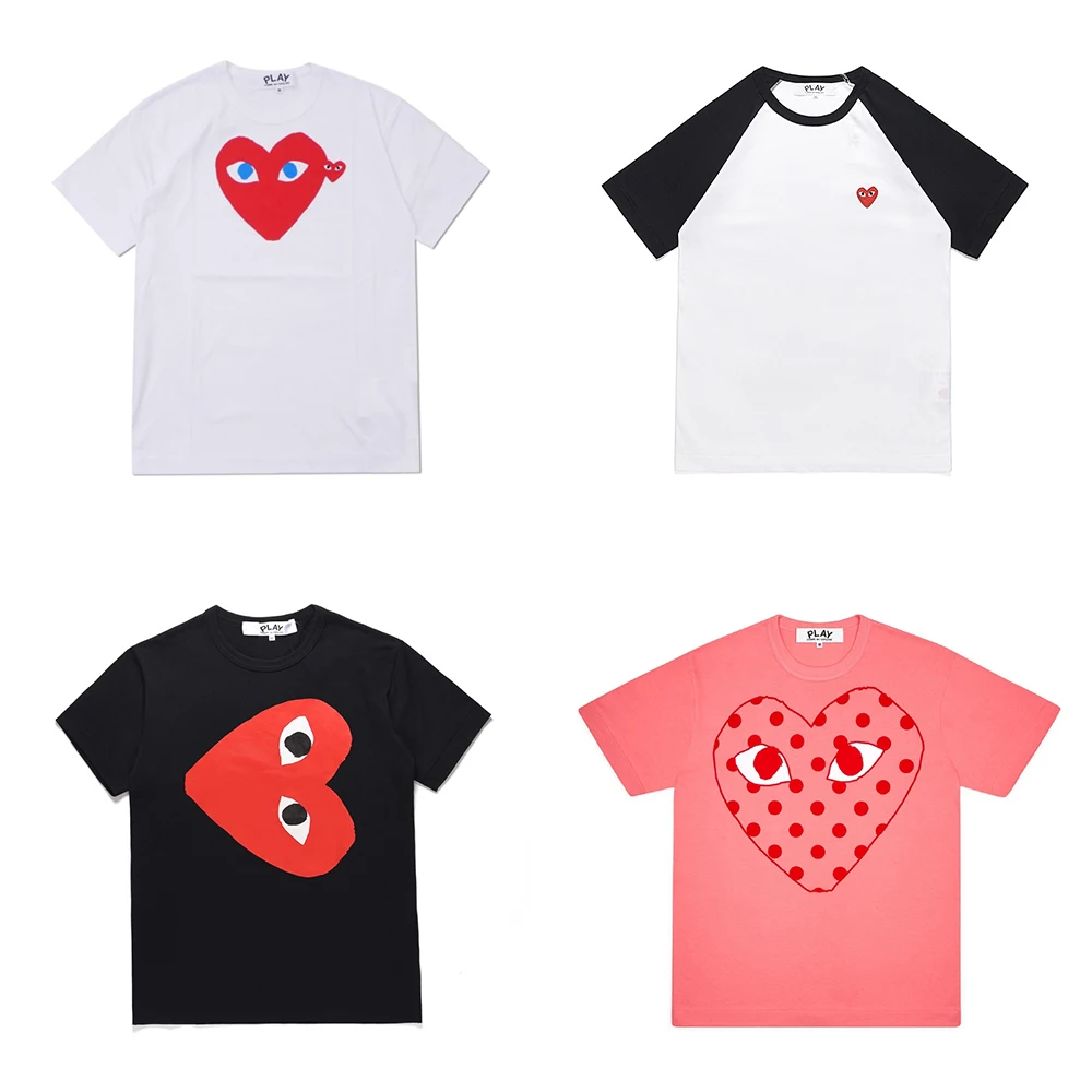 2023 New Fashion Summer CdG PLAY Kawakubo Rei Round Neck T-shirt Men and Women Classic Red Heart Short-sleeved
2023 New Fashion Summer CdG PLAY Kawakubo Rei Round Neck T-shirt Men and Women Classic Red Heart Short-sleeved