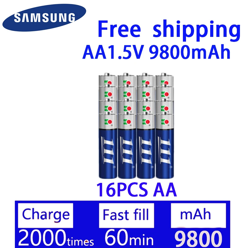 1-20pcs AA 1.5V 9800mAh Alkaline Rechargeable Battery For Flashlight Toy Watch Wireless Keyboard Mouse 3A Replacement Batteries
1-20pcs AA 1.5V 9800mAh Alkaline Rechargeable Battery For Flashlight Toy Watch Wireless Keyboard Mouse 3A Replacement Batteries