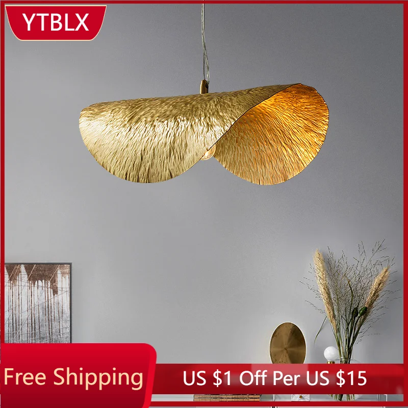 Lotus Leaf All-Copper Chandelier Restaurant Porch Nordic Personality Creative Art Designer Lamp Clothing Store Bar Lamp
Lotus Leaf All-Copper Chandelier Restaurant Porch Nordic Personality Creative Art Designer Lamp Clothing Store Bar Lamp