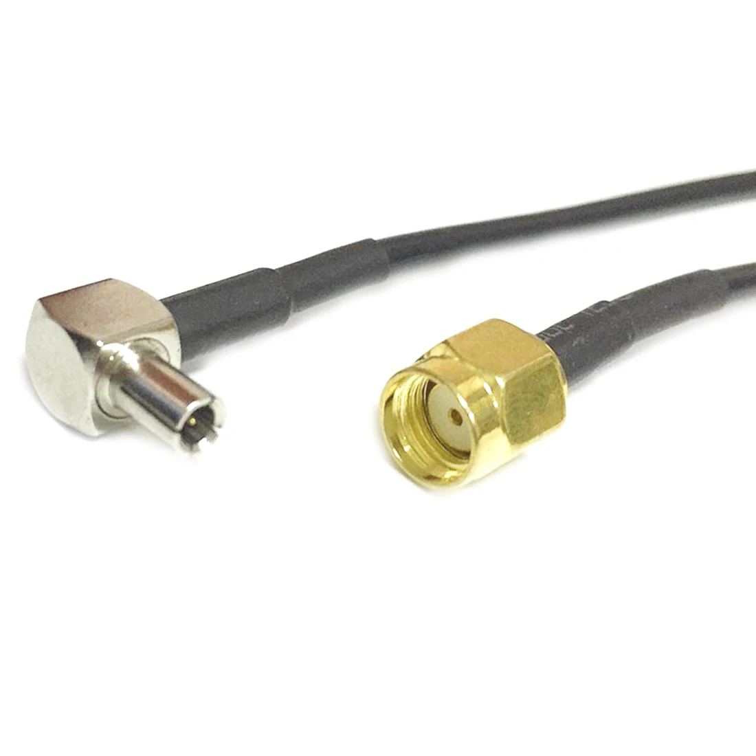 

SMA-TS9 Cable TS9 Male Right Angle to RP SMA Male Plug Pigtail Adapter RG174 10/15/20/30/50/100cm Black for 3G Modem
