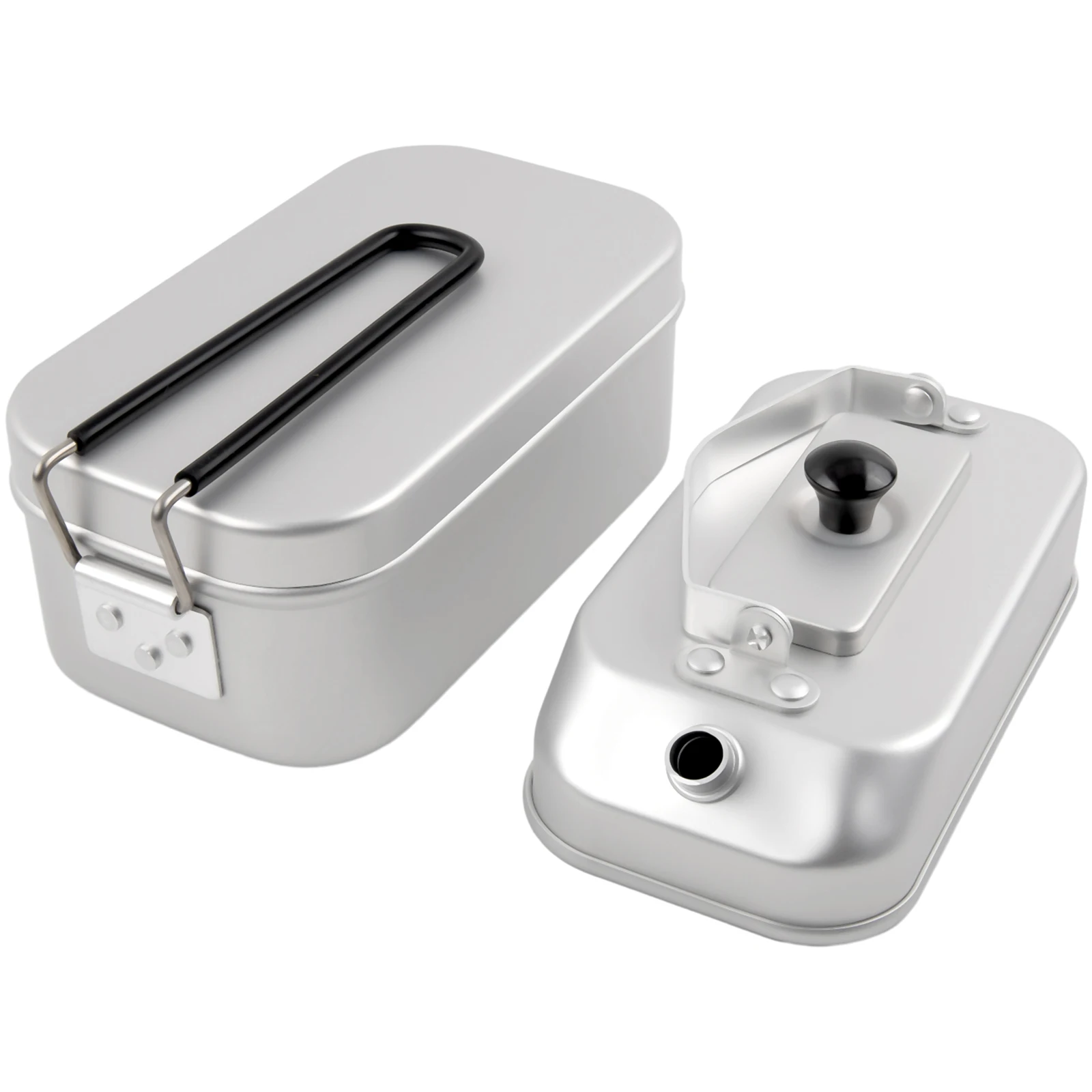 Heat Resistant Aluminum Camping Lunch Box Water Kettle Set, Portable and Compact, Ideal for Outdoor Cooking and Backpacking
Heat Resistant Aluminum Camping Lunch Box Water Kettle Set, Portable and Compact, Ideal for Outdoor Cooking and Backpacking