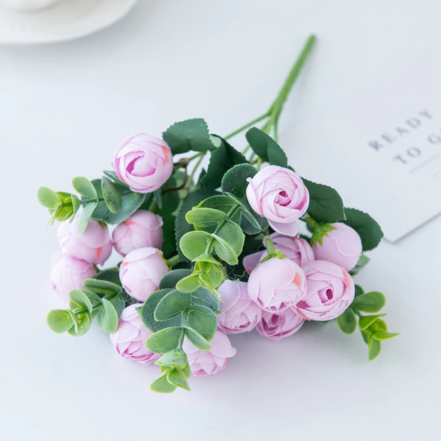 Искусственные шелковые чайные розы ZQCY 30 см, 15 голов
Искусственные шелковые чайные розы ZQCY 30 см, 15 голов