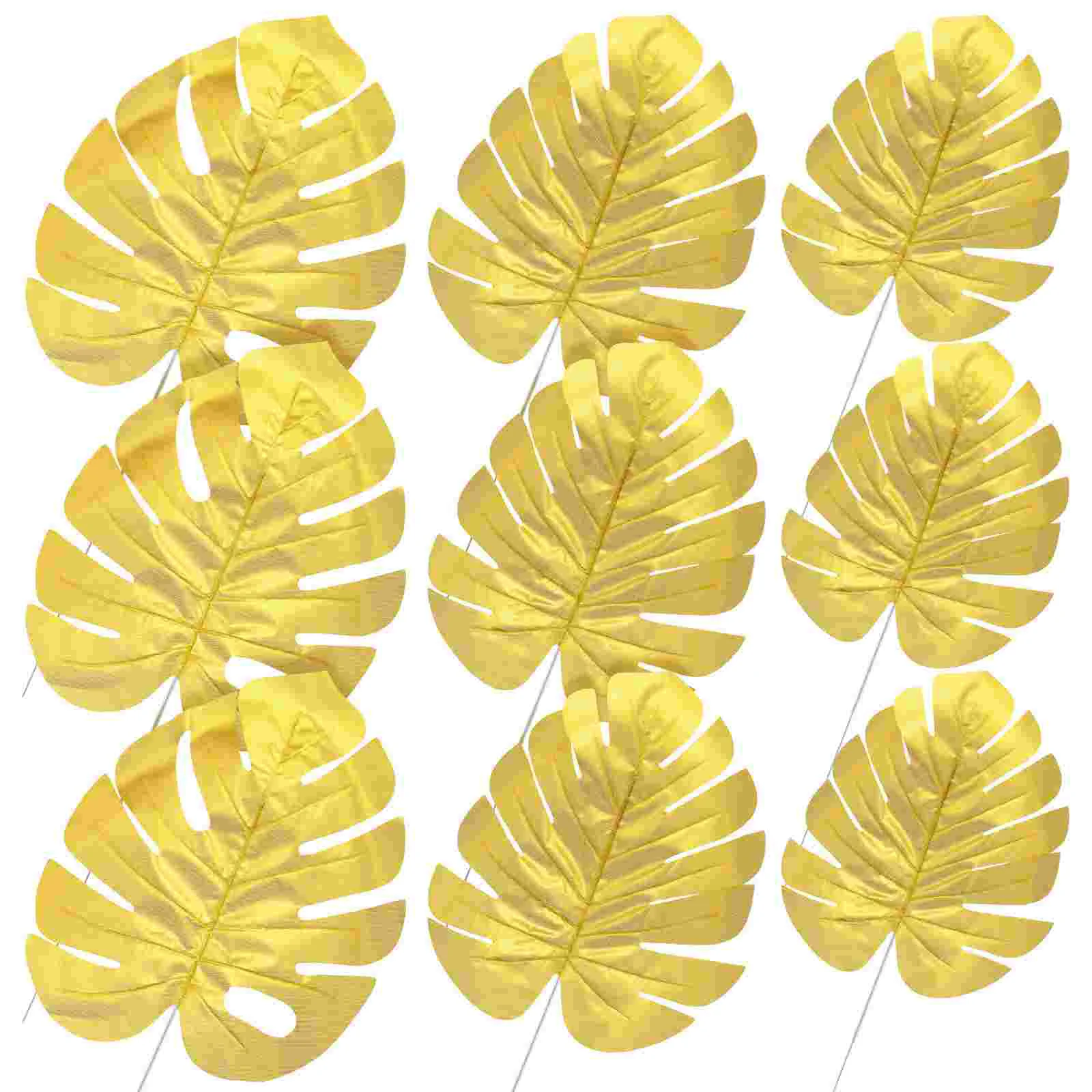 15pcs Artificial Tropical Leaves Simulation Monstera Leaves Golden Tropical Beach Theme Flower for Wedding Party DIY Decoration 
15pcs Artificial Tropical Leaves Simulation Monstera Leaves Golden Tropical Beach Theme Flower for Wedding Party DIY Decoration