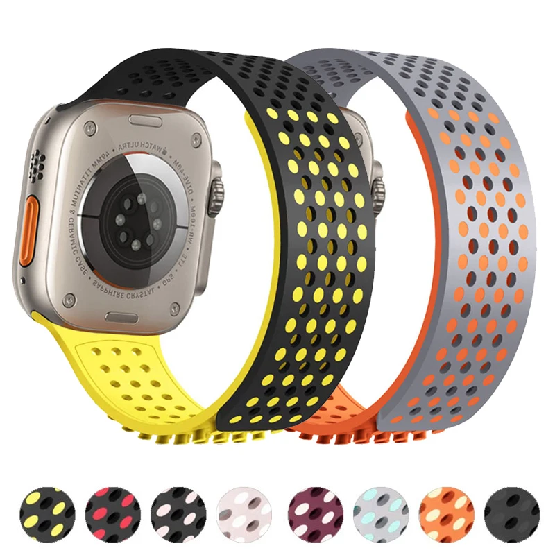 Silicone Watchband for Apple Watch Series 7 6 5 4 3 2 1 38MM 42MM Rubber Softband Strap for IWatch 8 SE 6/5 40MM 44MM 41MM 45MM
Silicone Watchband for Apple Watch Series 7 6 5 4 3 2 1 38MM 42MM Rubber Softband Strap for IWatch 8 SE 6/5 40MM 44MM 41MM 45MM