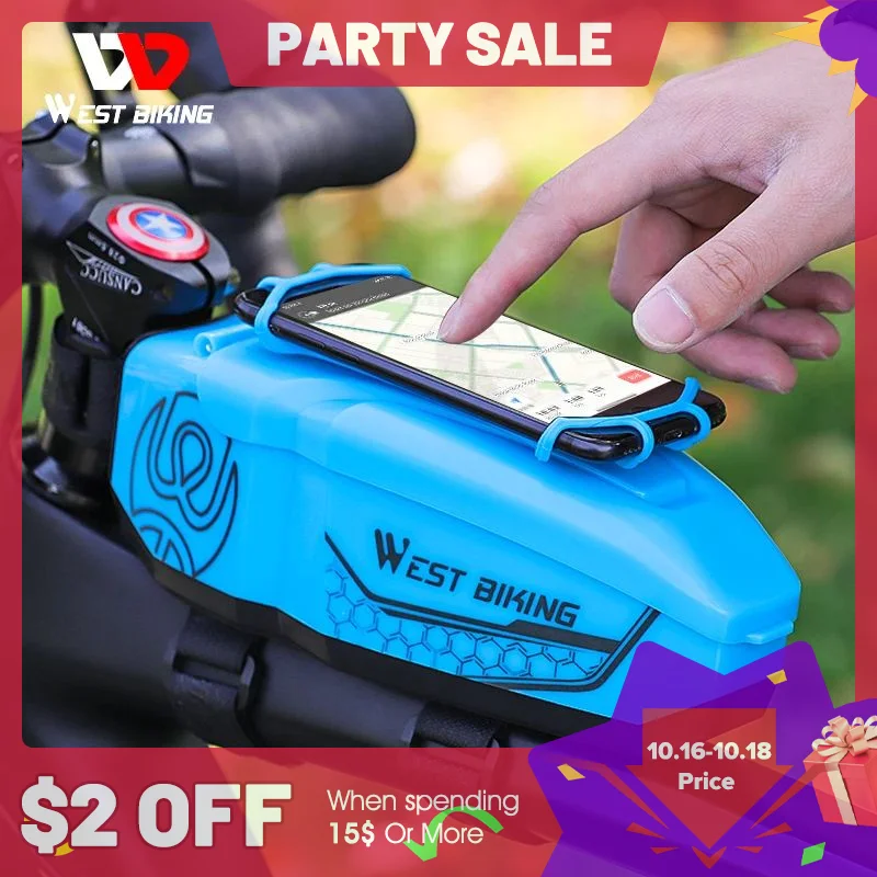 WEST BIKING новая дизайнерская велосипедная сумка с держателем для телефона, передняя рама, верхняя трубка, сумка для горного велосипеда, водонепроницаемая оболочка из поликарбоната, велосипедные аксессуары
WEST BIKING новая дизайнерская велосипедная сумка с держателем для телефона, передняя рама, верхняя трубка, сумка для горного велосипеда, водонепроницаемая оболочка из поликарбоната, велосипедные аксессуары