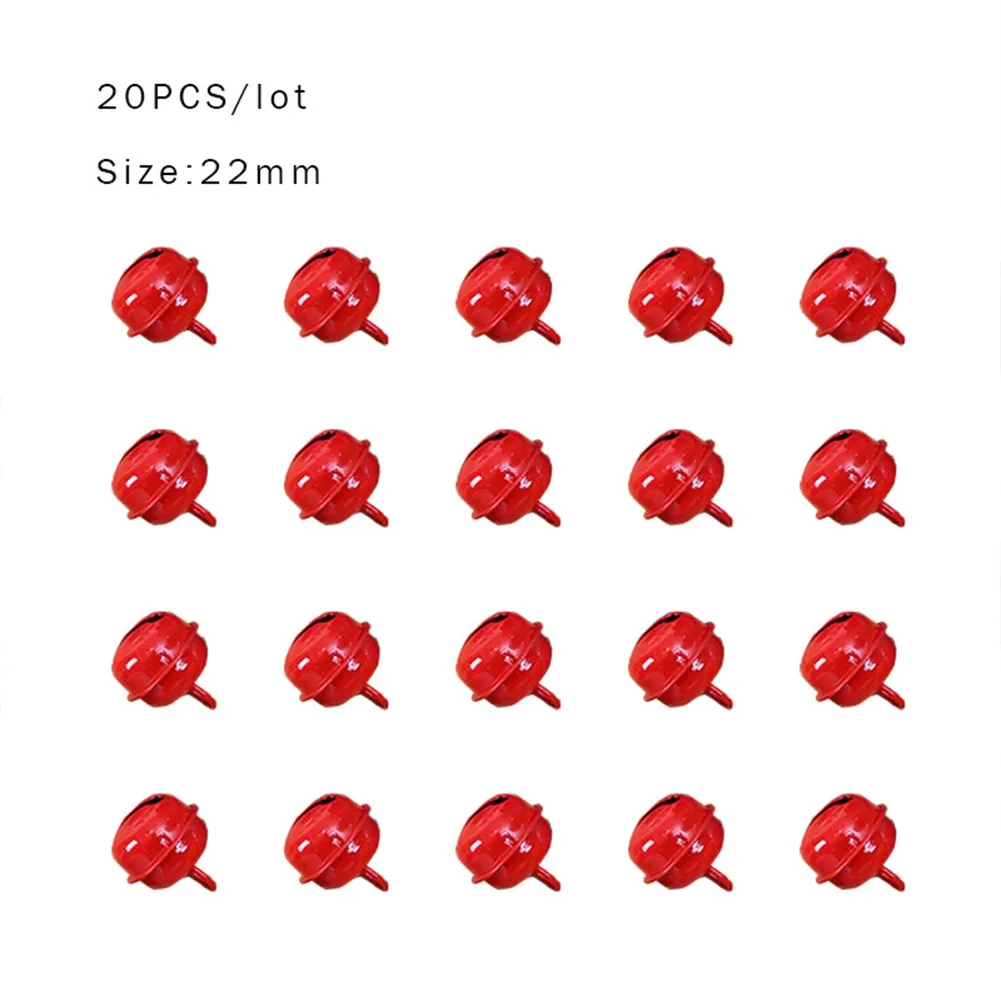 20PCS/Set Beautiful Candy Color Bells DIY Handmade Christmas Supplies Metal Loose Beads Small Jingle Bells Crafts Bell Keychain
20PCS/Set Beautiful Candy Color Bells DIY Handmade Christmas Supplies Metal Loose Beads Small Jingle Bells Crafts Bell Keychain