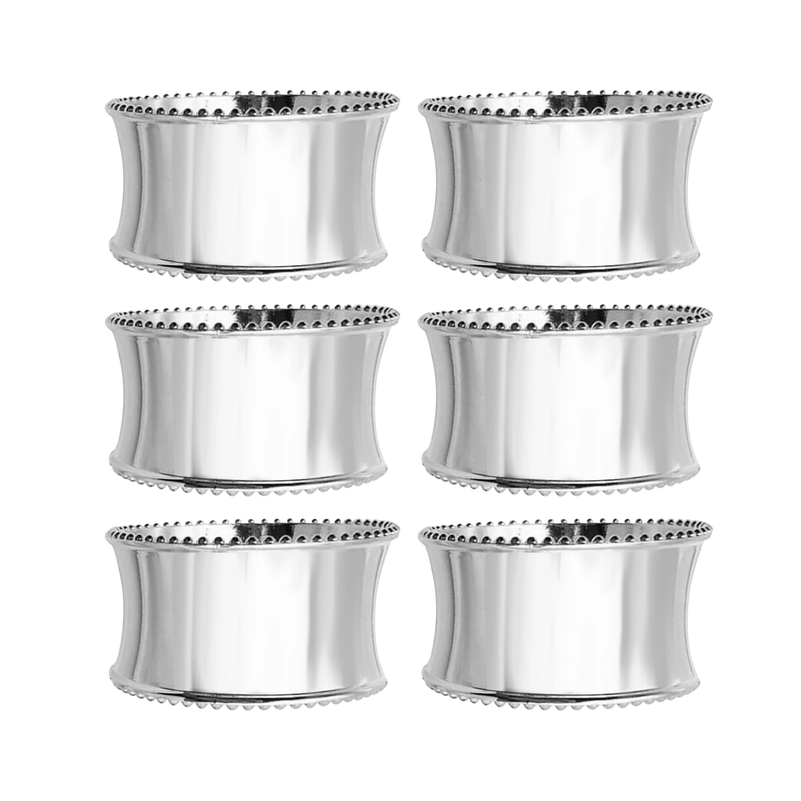 6pcs Wedding Round Beaded Modern Holders Metal Party Reusable Napkin Ring Hotel Dinner Banquet Table Decoration Buckle
6pcs Wedding Round Beaded Modern Holders Metal Party Reusable Napkin Ring Hotel Dinner Banquet Table Decoration Buckle