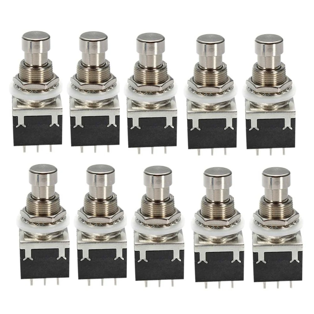 

10Pcs 3PDT 9 Pin Guitar Effects Pedal Foot Switches Stompbox True Bypass