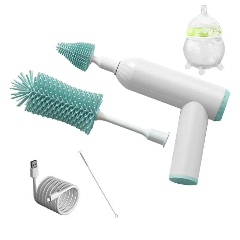 Electric Baby Bottle Brushes Rechargeable Bottle Cleaner Set Straw & Nipple Brush USB Rechargeable Brush For Water & Feeding
Electric Baby Bottle Brushes Rechargeable Bottle Cleaner Set Straw & Nipple Brush USB Rechargeable Brush For Water & Feeding