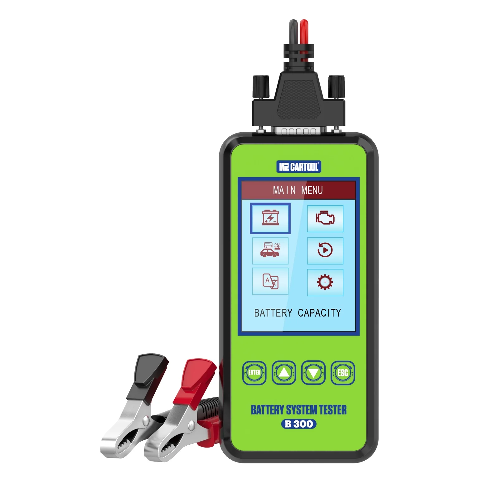 MR CARTOOL B300 Car Battery Tester Automotive Diagnostic Digital Battery Analyzer Scanner Tool Supports Classic Touch- tone
MR CARTOOL B300 Car Battery Tester Automotive Diagnostic Digital Battery Analyzer Scanner Tool Supports Classic Touch- tone