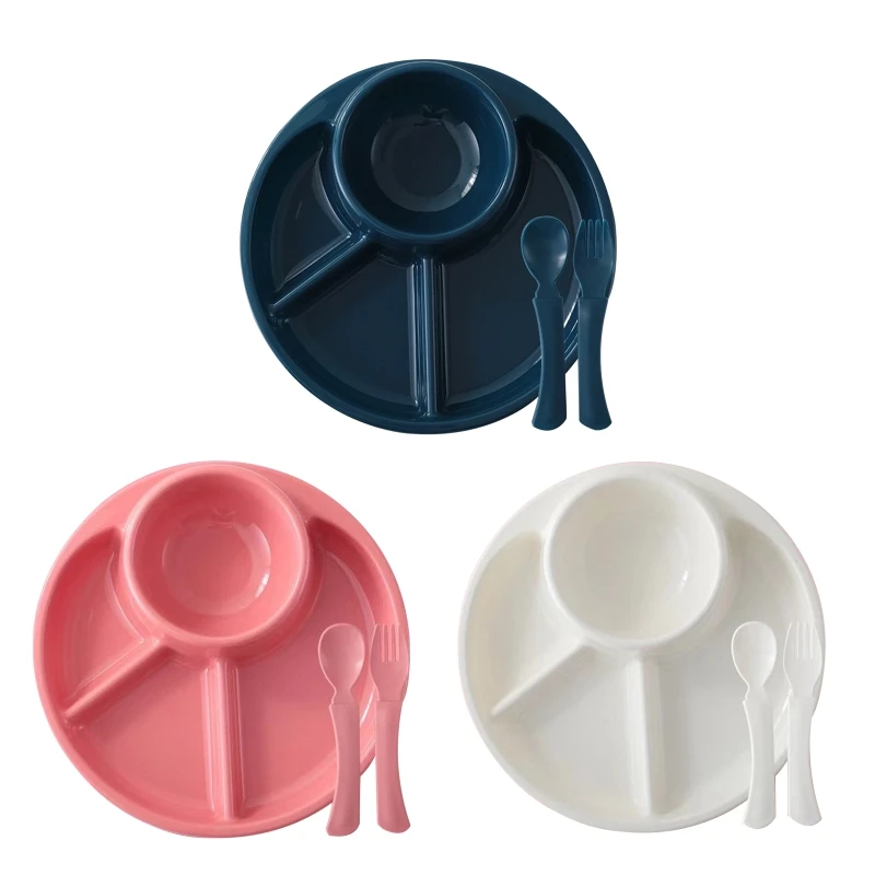 Baby Food Feeding Bowl Spoon Fork Tableware Set Plastic Divided Dinner Plate Anti-hot Training Dishes for Kids Children
Baby Food Feeding Bowl Spoon Fork Tableware Set Plastic Divided Dinner Plate Anti-hot Training Dishes for Kids Children