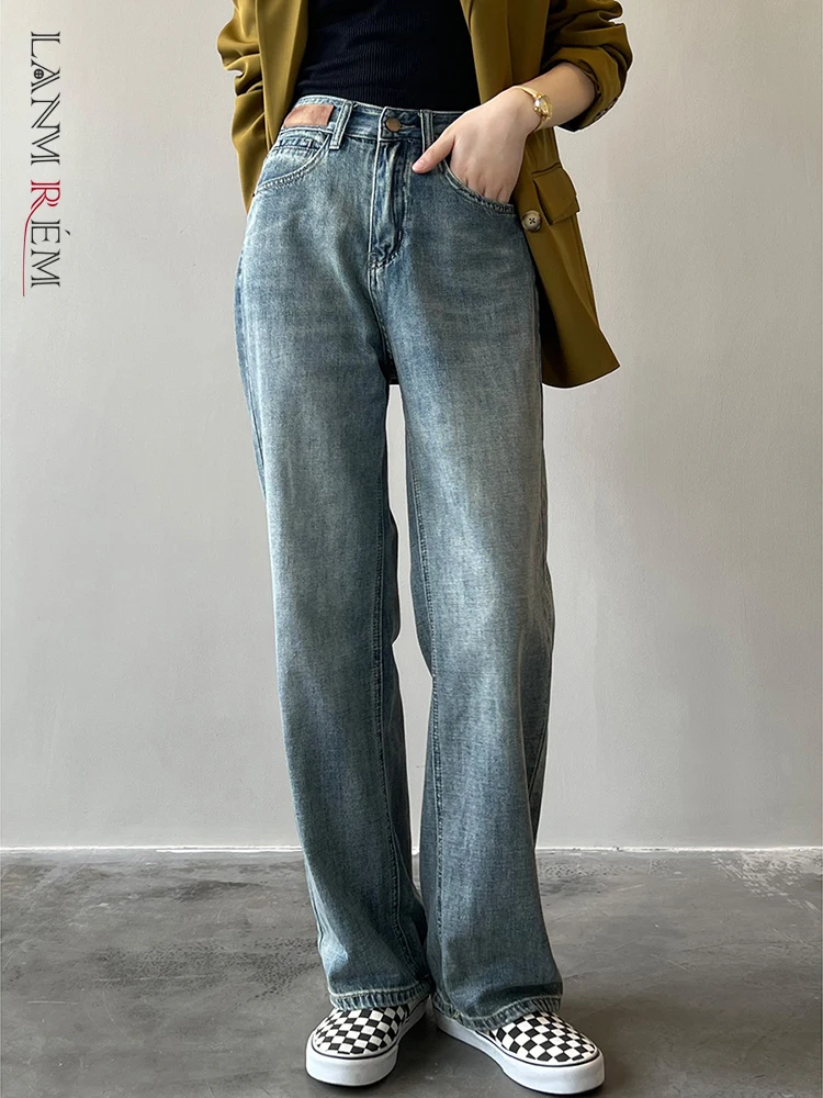 EWQ High Waist Washed Jeans For Women Straight Wide Leg Pants Minimalism Denim Trousers 2023 Autumn New Clothing 26D5107
EWQ High Waist Washed Jeans For Women Straight Wide Leg Pants Minimalism Denim Trousers 2023 Autumn New Clothing 26D5107