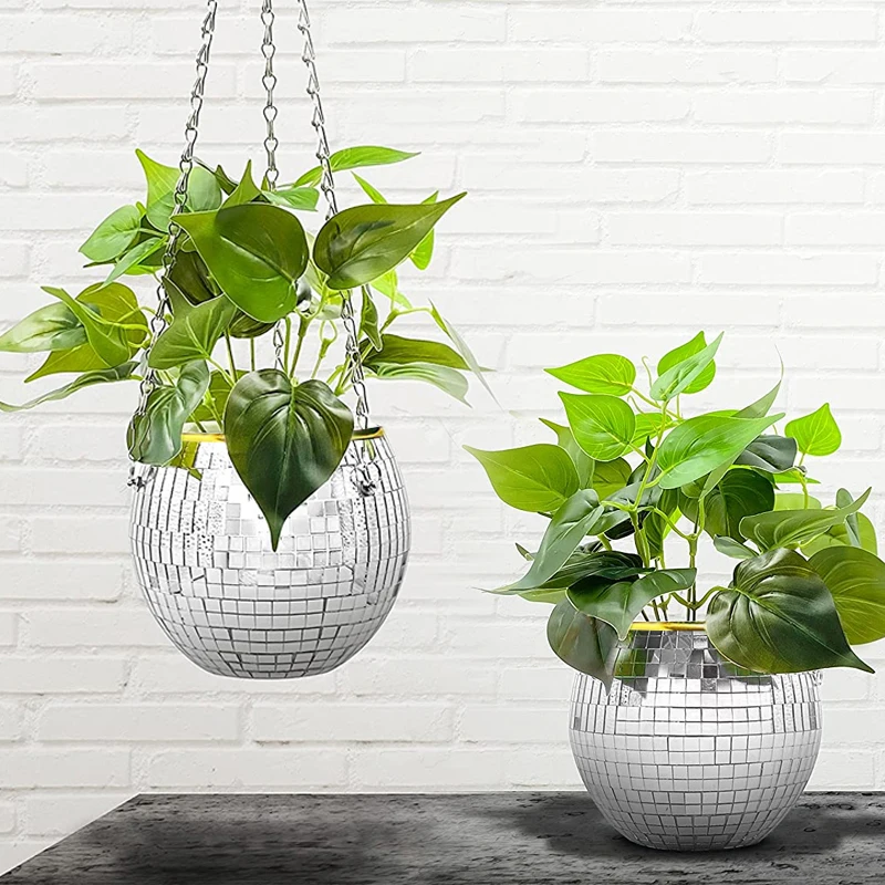 Retro Disco Ball Planter Basket Ball Hanging Planter Basket Unique Plant Pots Rope Hanging Wall Vase Container Home Decor
Retro Disco Ball Planter Basket Ball Hanging Planter Basket Unique Plant Pots Rope Hanging Wall Vase Container Home Decor
