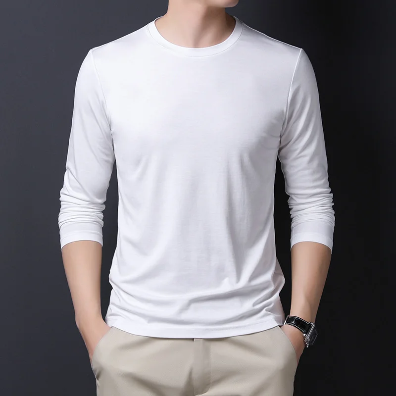 Spring 2023 New Mens Long Sleeve Slim T-Shirts Men T-Shirt Young Man Pure Color Tops Tees Male O-Neck Basic Tshirt M-4XL 
Spring 2023 New Mens Long Sleeve Slim T-Shirts Men T-Shirt Young Man Pure Color Tops Tees Male O-Neck Basic Tshirt M-4XL